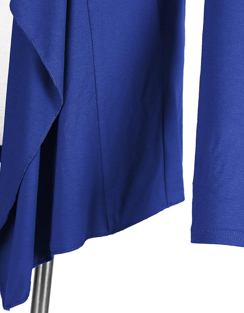 Load image into Gallery viewer, Women&#39;S Drape Front Open Cardigan Long Sleeve Irregular Hem

