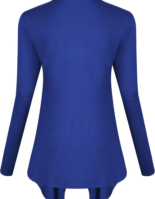 Load image into Gallery viewer, Women&#39;S Drape Front Open Cardigan Long Sleeve Irregular Hem

