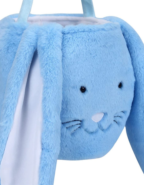 Load image into Gallery viewer, Plush Easter Bunny Basket, Monogrammed Bunny Easter Buckets with Long Plush Ear, Egg Hunting Easter Gift Bags for Kids Boys Girls, Easter Tote Bags for Easter Decorations Candy Gifts…
